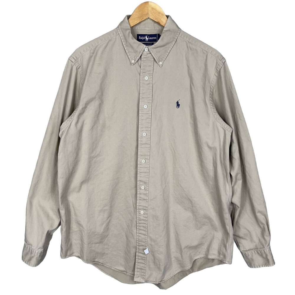 Ralph Lauren Blue Label Vintage 90s Button Down Shirt Mens XL